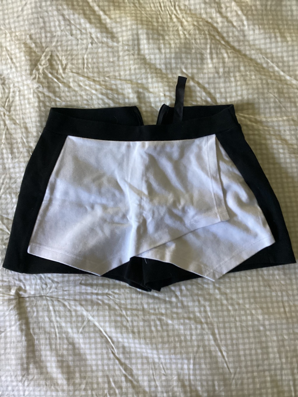Jessica Simpson Black and White Athletic Skort Shorts